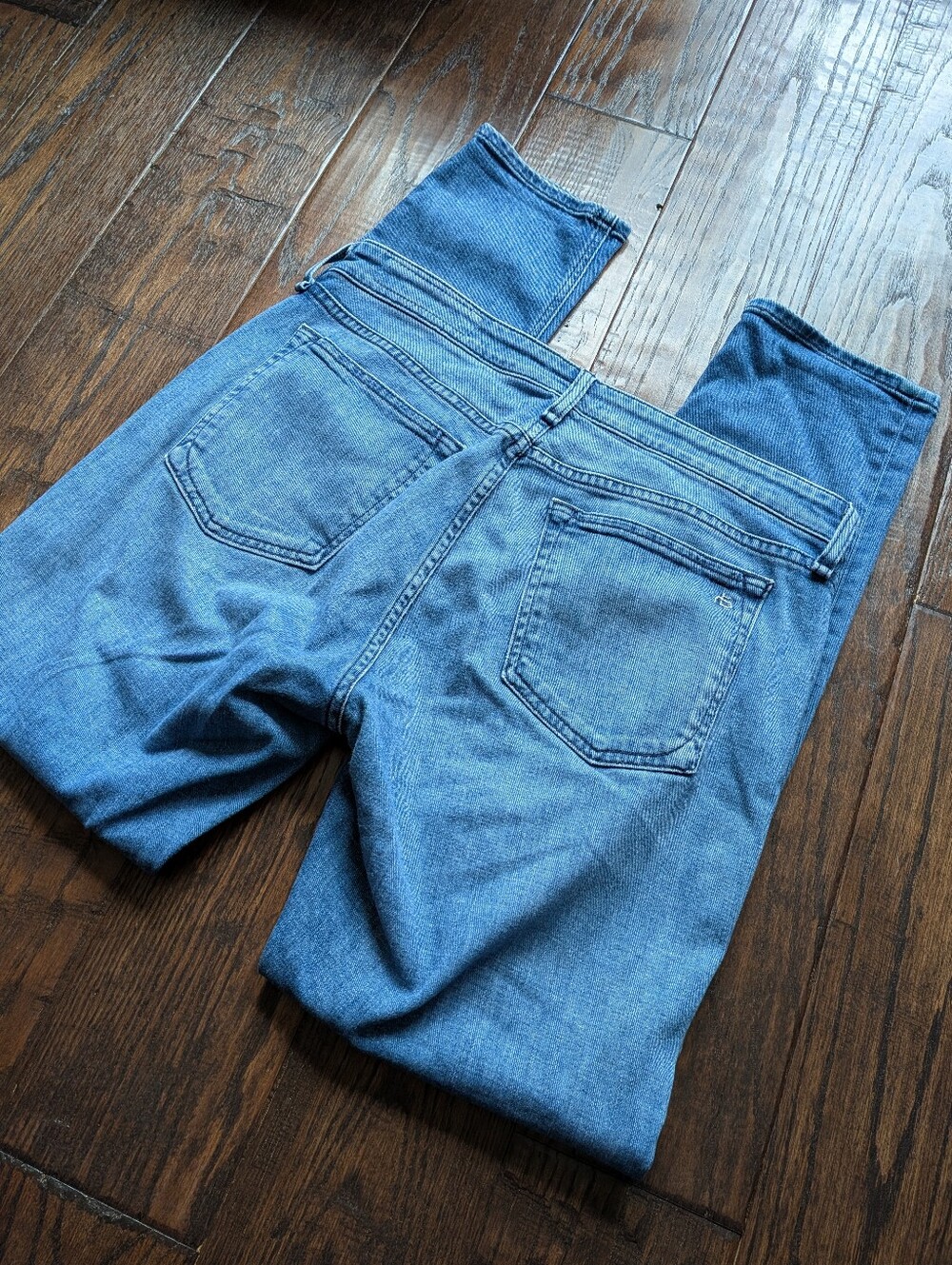 RAG & BONE I 'Dre' Low-Rise Sapphire Faded Blue Relaxed Slim Boyfriend Jeans, 28 - Picture 7 of 16